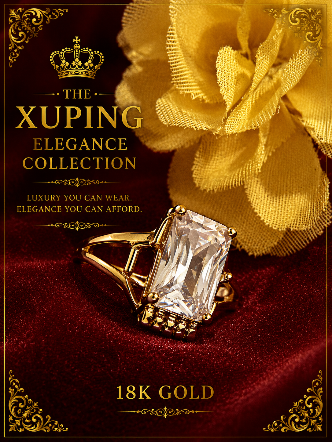 18K Gold-Plated Luxury Ring – A15