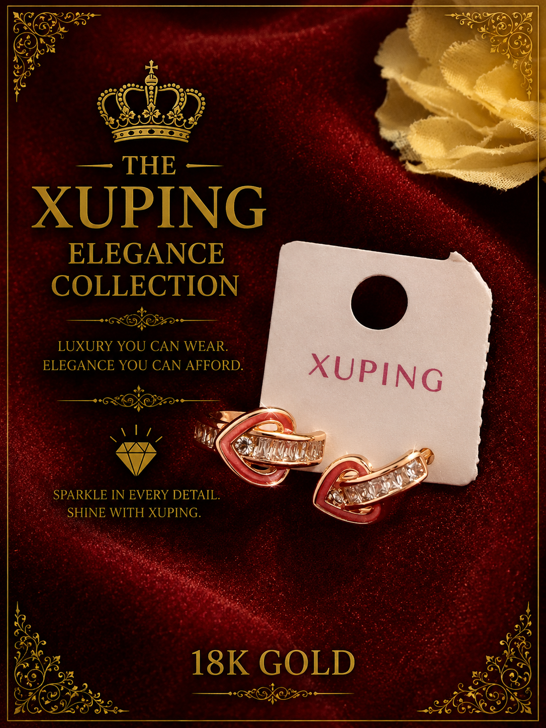 18K Gold-Plated Luxury Stud Earrings – E03