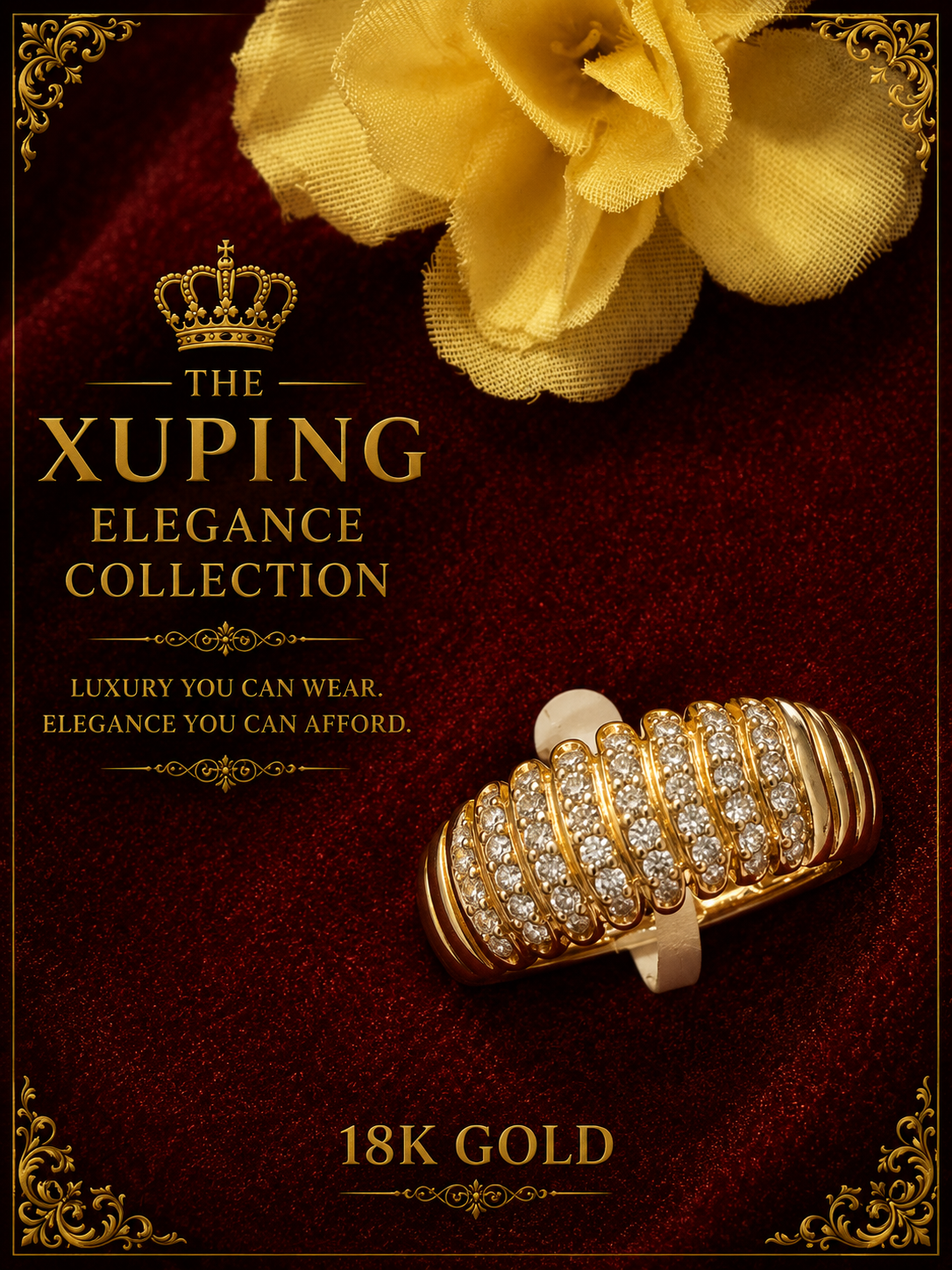 18K Gold-Plated Luxury Ring – A21