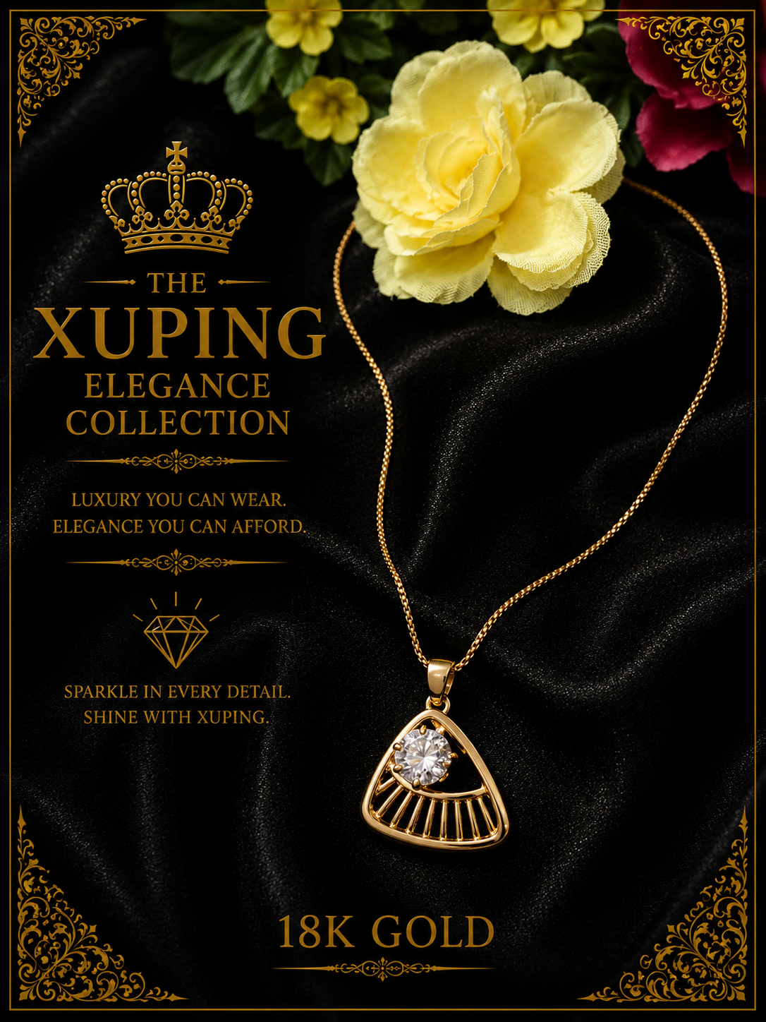 18K Gold-Plated Luxury Pendant Necklace – N05