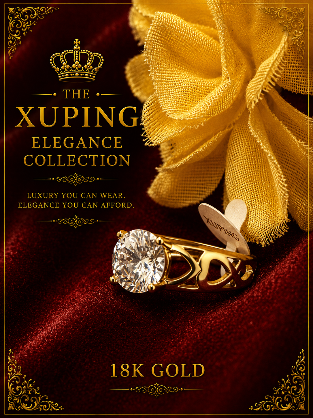 18K Gold-Plated Luxury Ring – A14