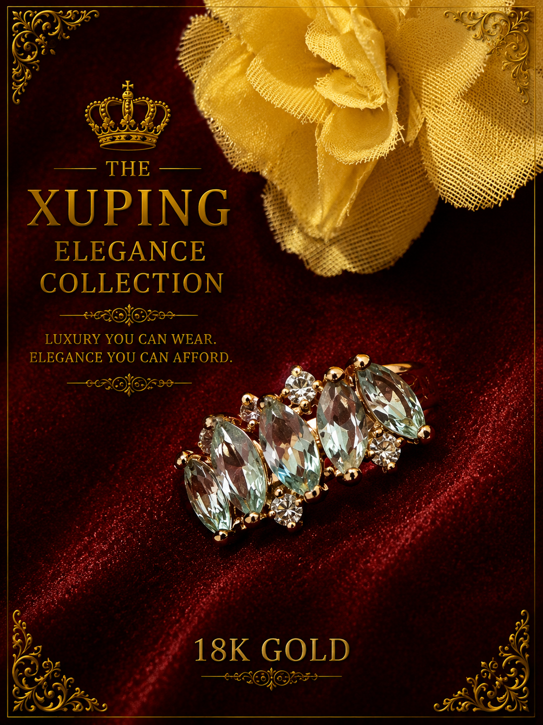 18K Gold-Plated Luxury Ring – A17