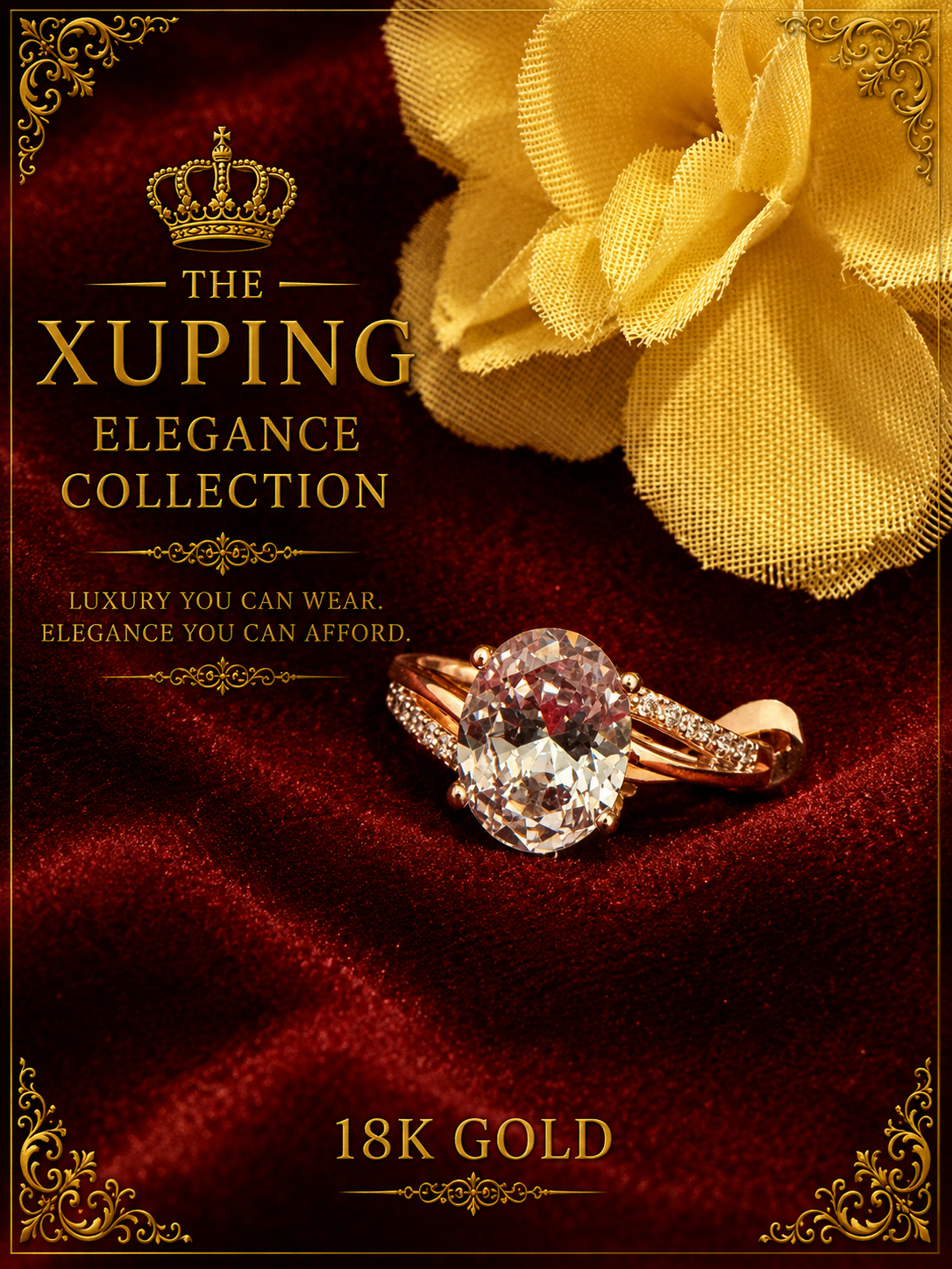 18K Gold-Plated Luxury Ring – A13