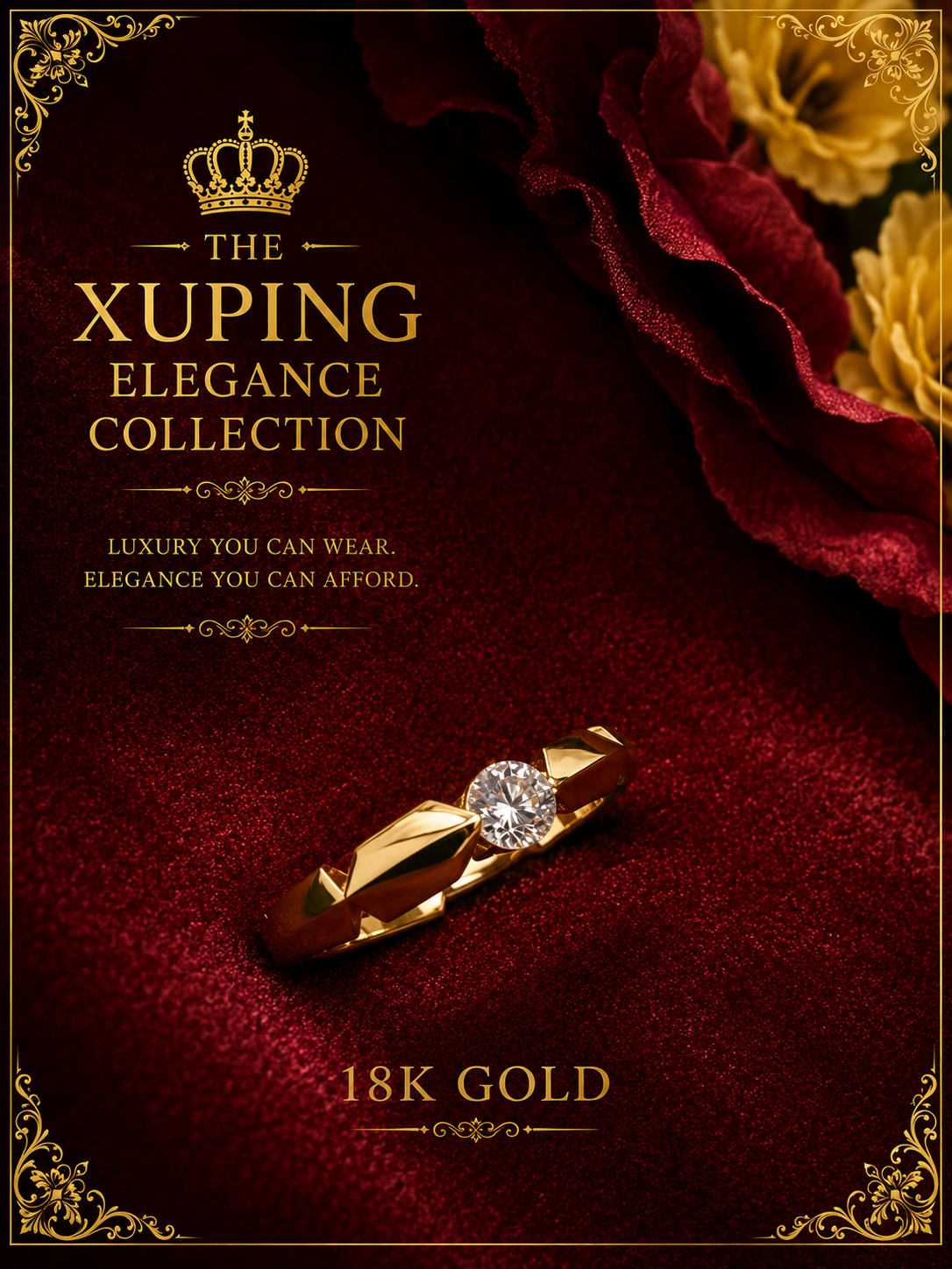 18K Gold-Plated Luxury Ring – A16