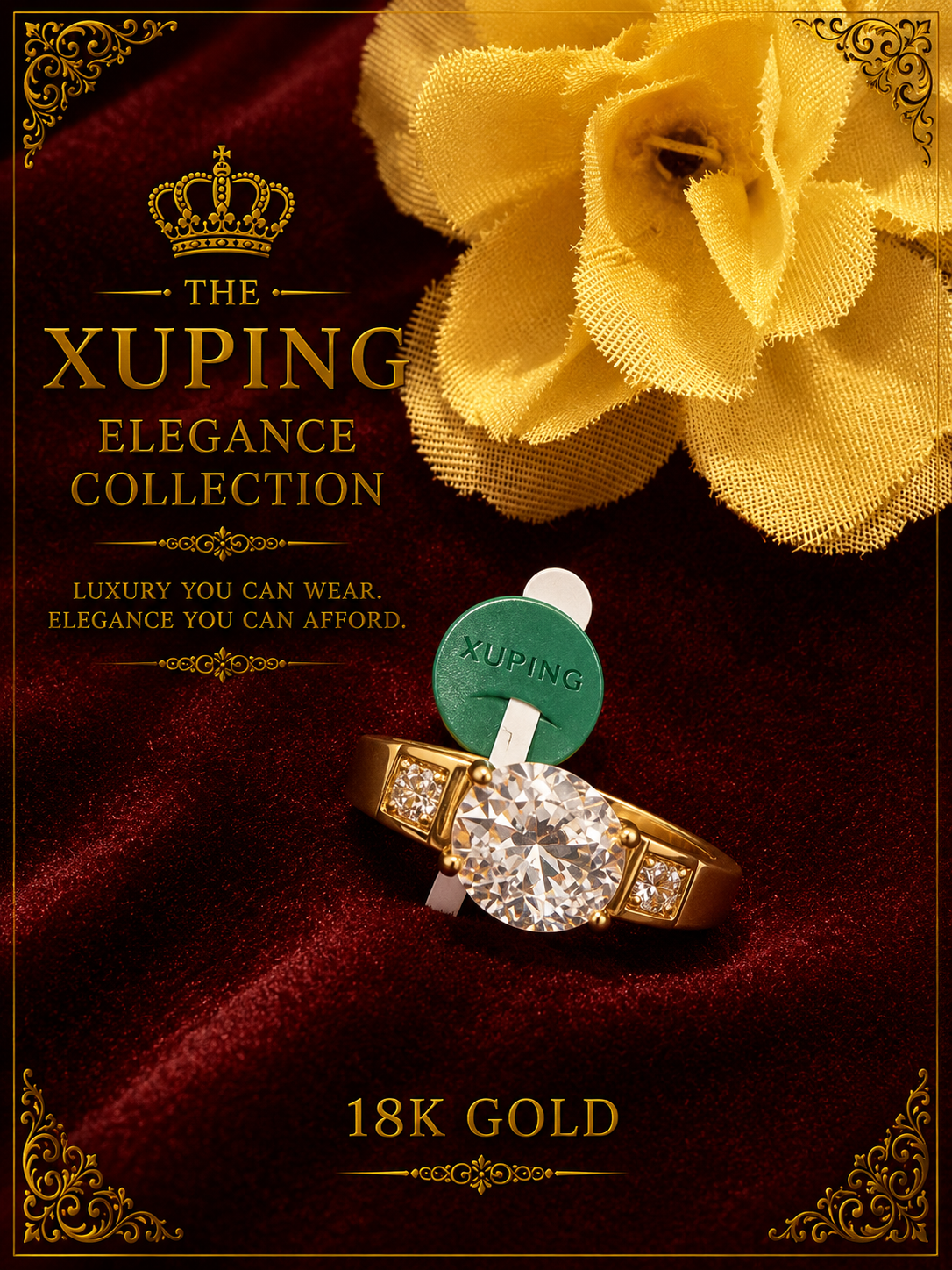 18K Gold-Plated Luxury Ring – A20