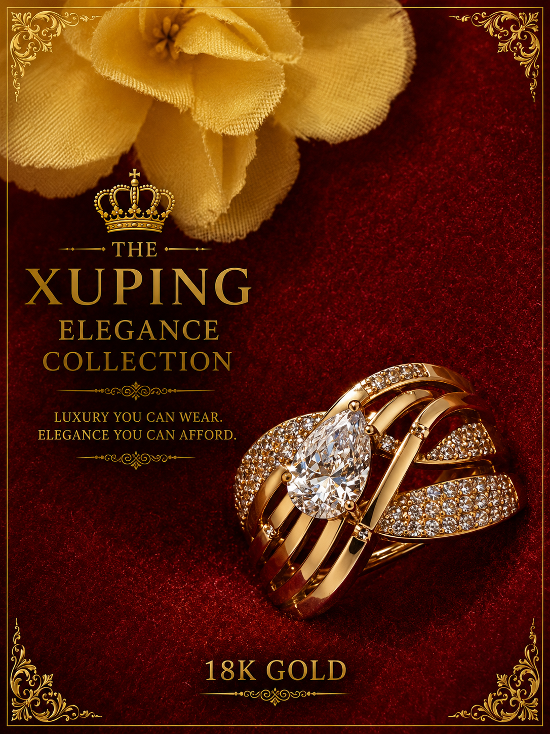 18K Gold-Plated Luxury Ring – A09