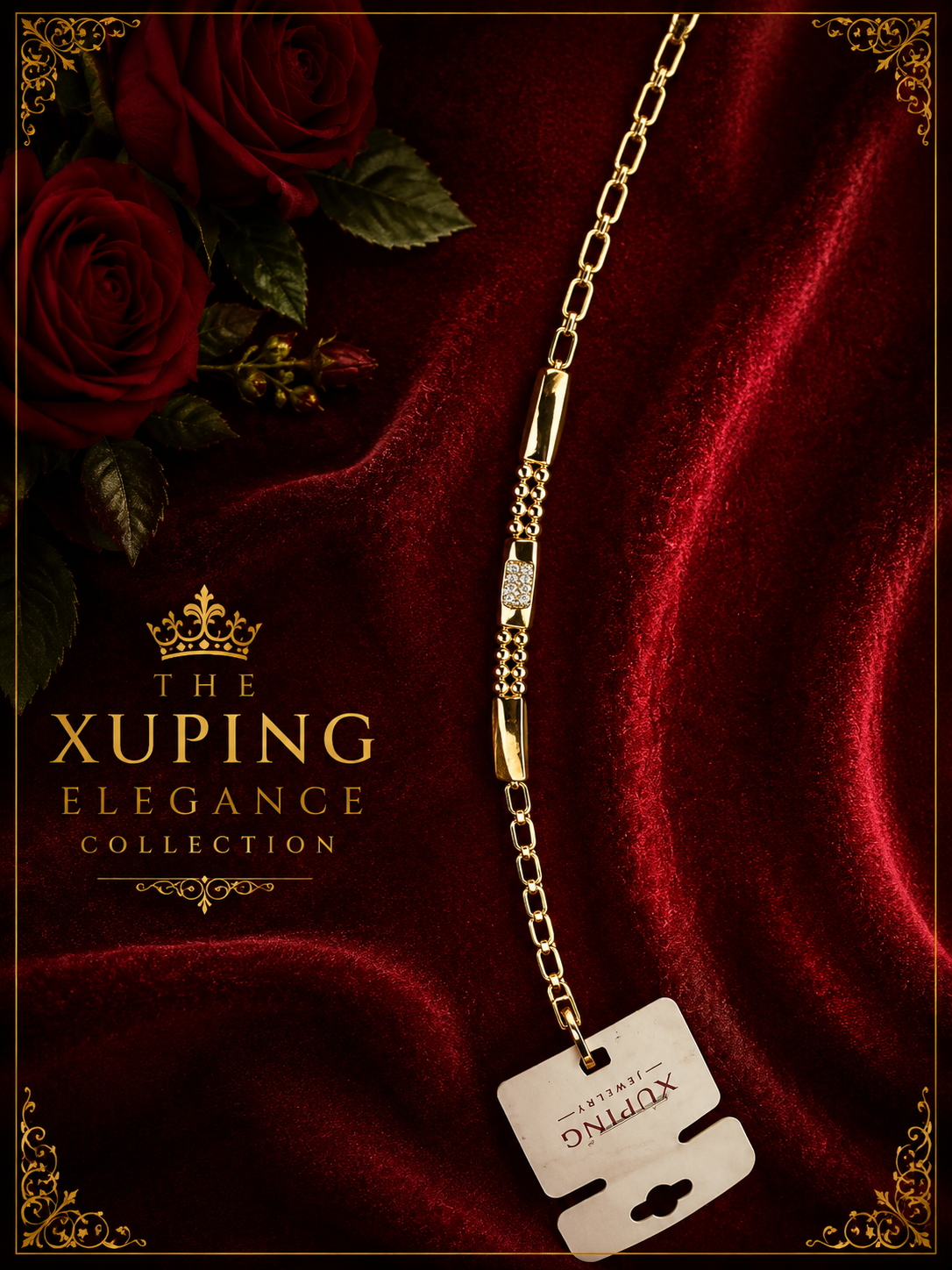 14K Gold-Plated Luxury Bracelet – B02