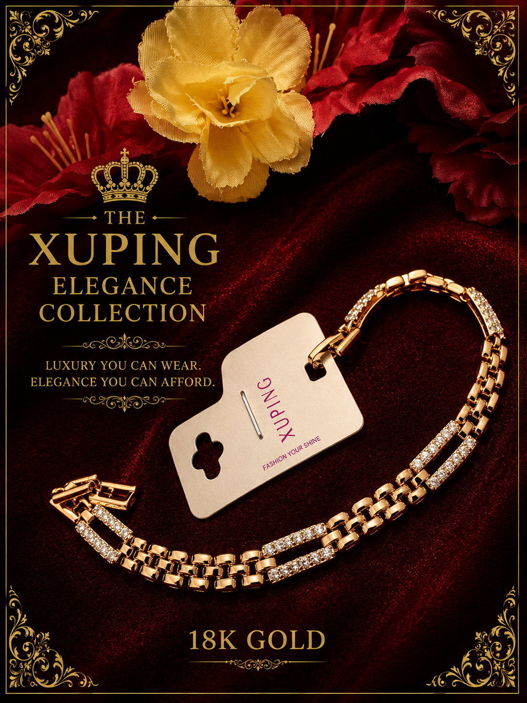 18K Gold-Plated Luxury Bracelet – B03