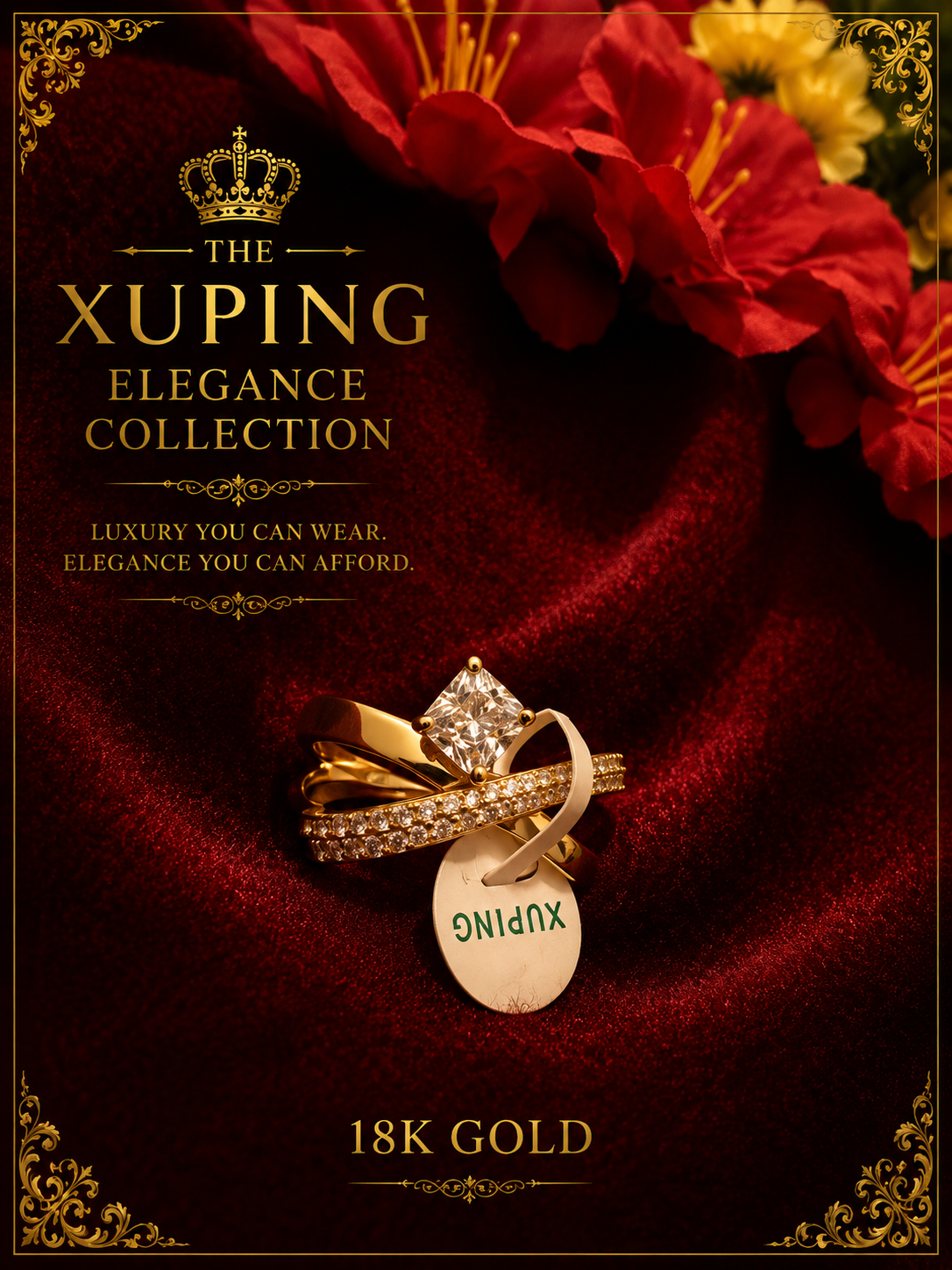 18K Gold-Plated Luxury Ring – A08