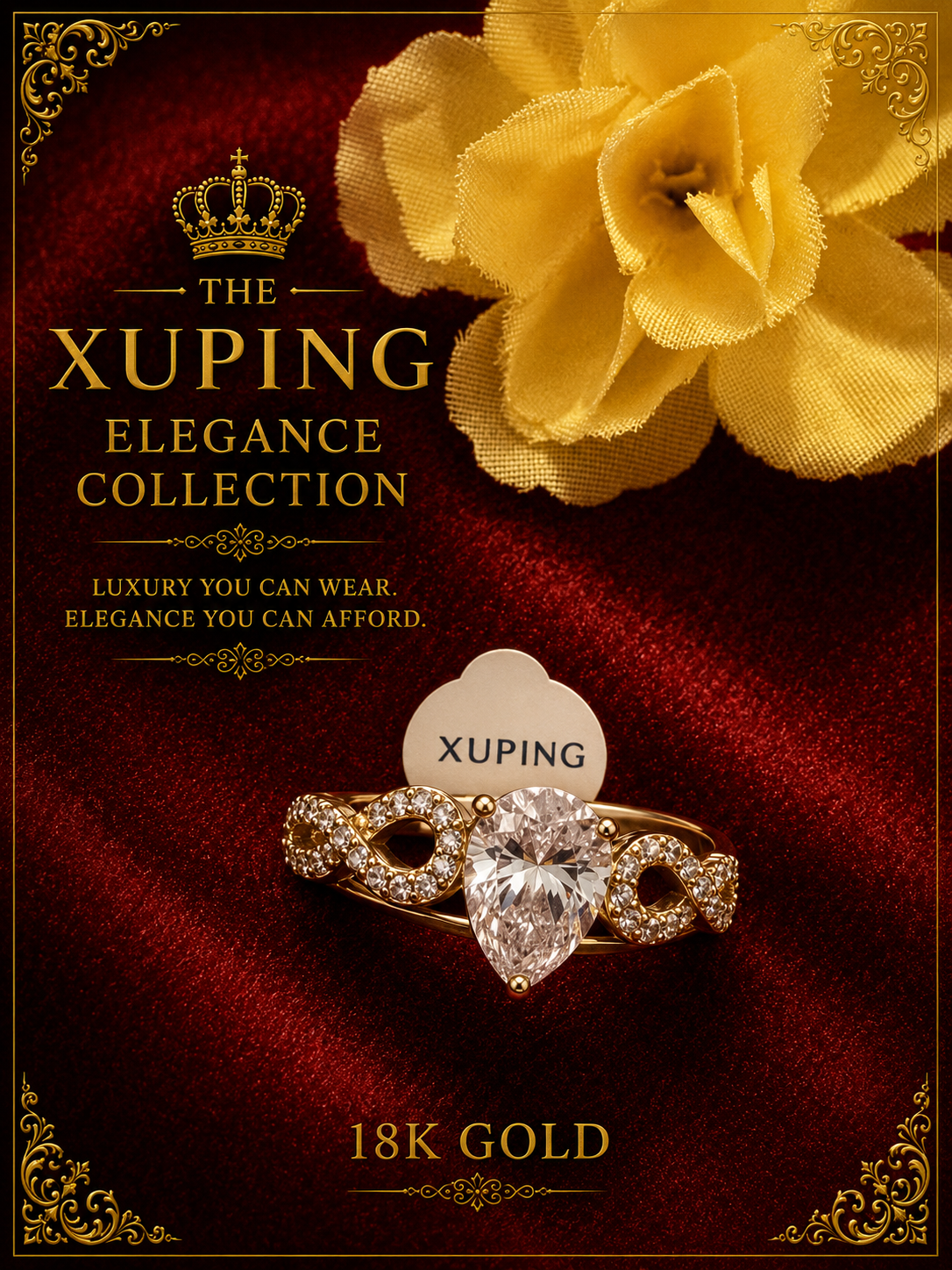 18K Gold-Plated Luxury Ring – A07