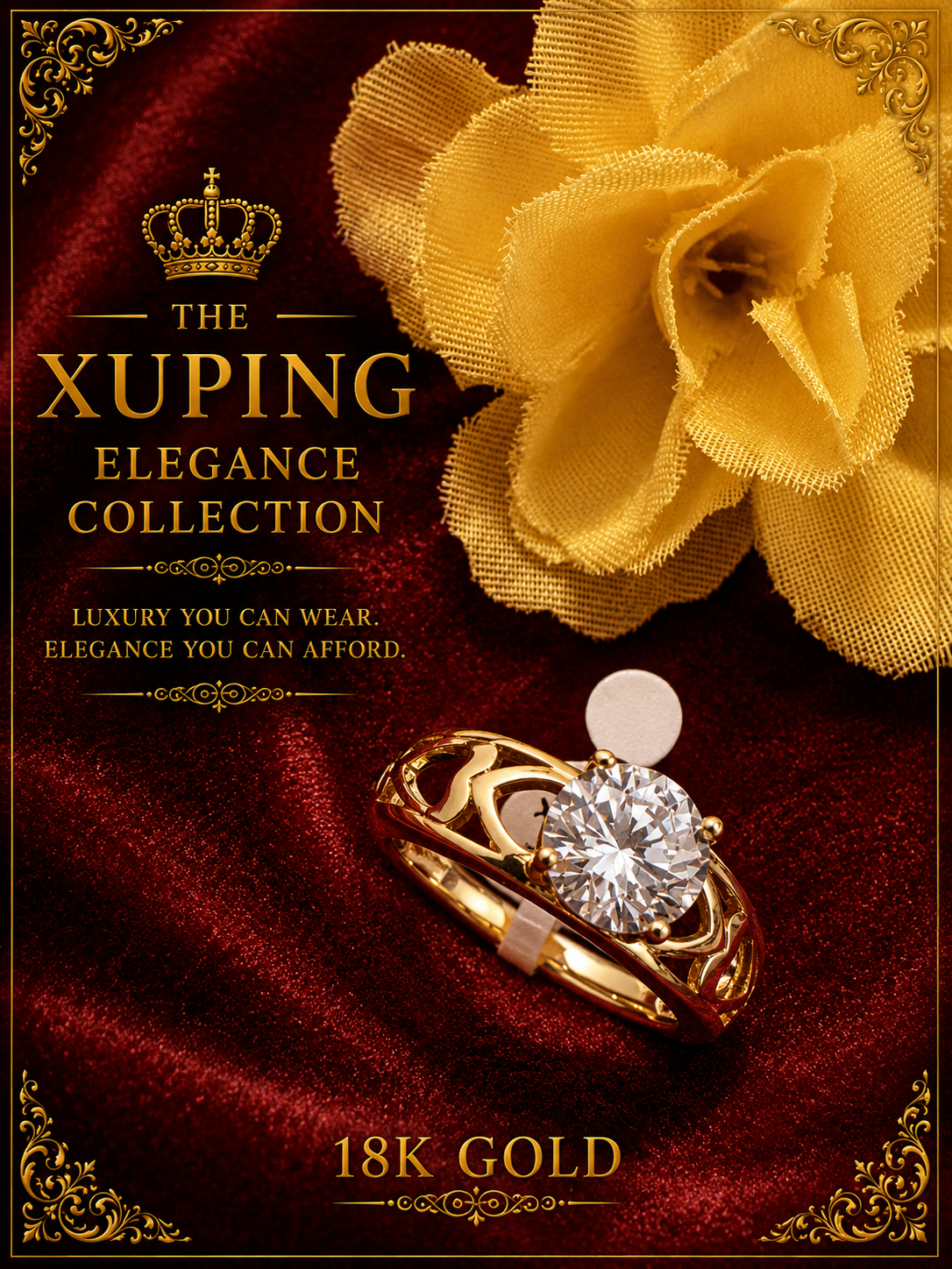 18K Gold-Plated Luxury Ring – A03