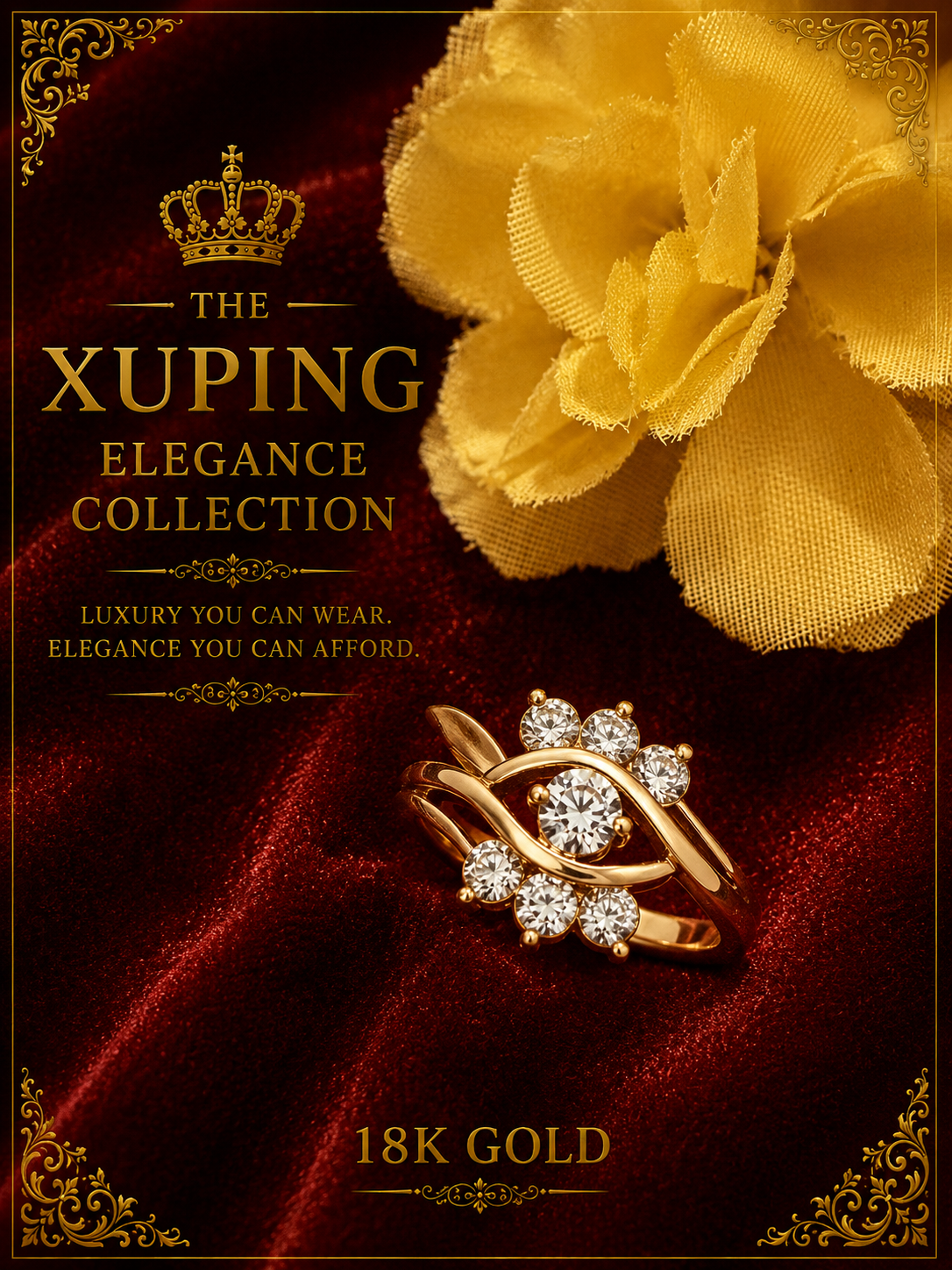 18K Gold-Plated Luxury Ring – A05