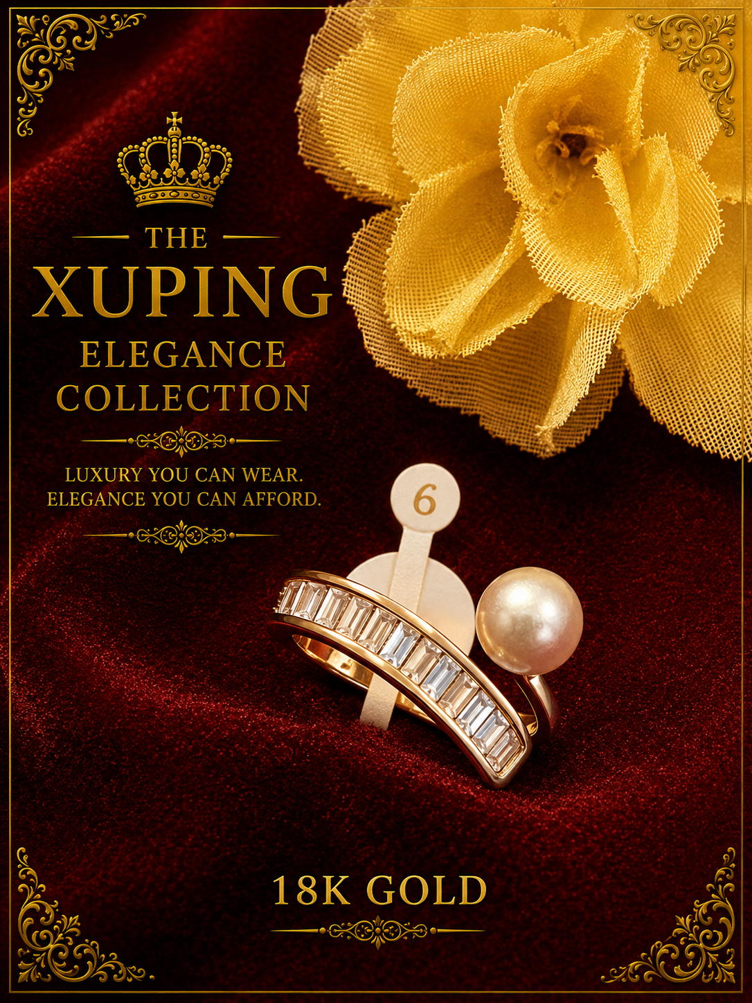 18K Gold-Plated Luxury Ring – A04