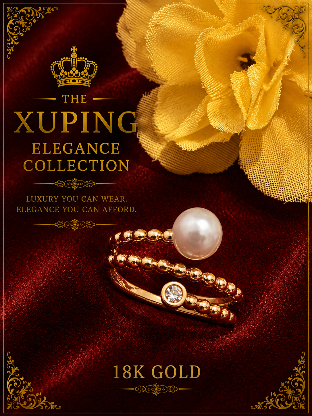 18K Gold-Plated Luxury Ring – A02