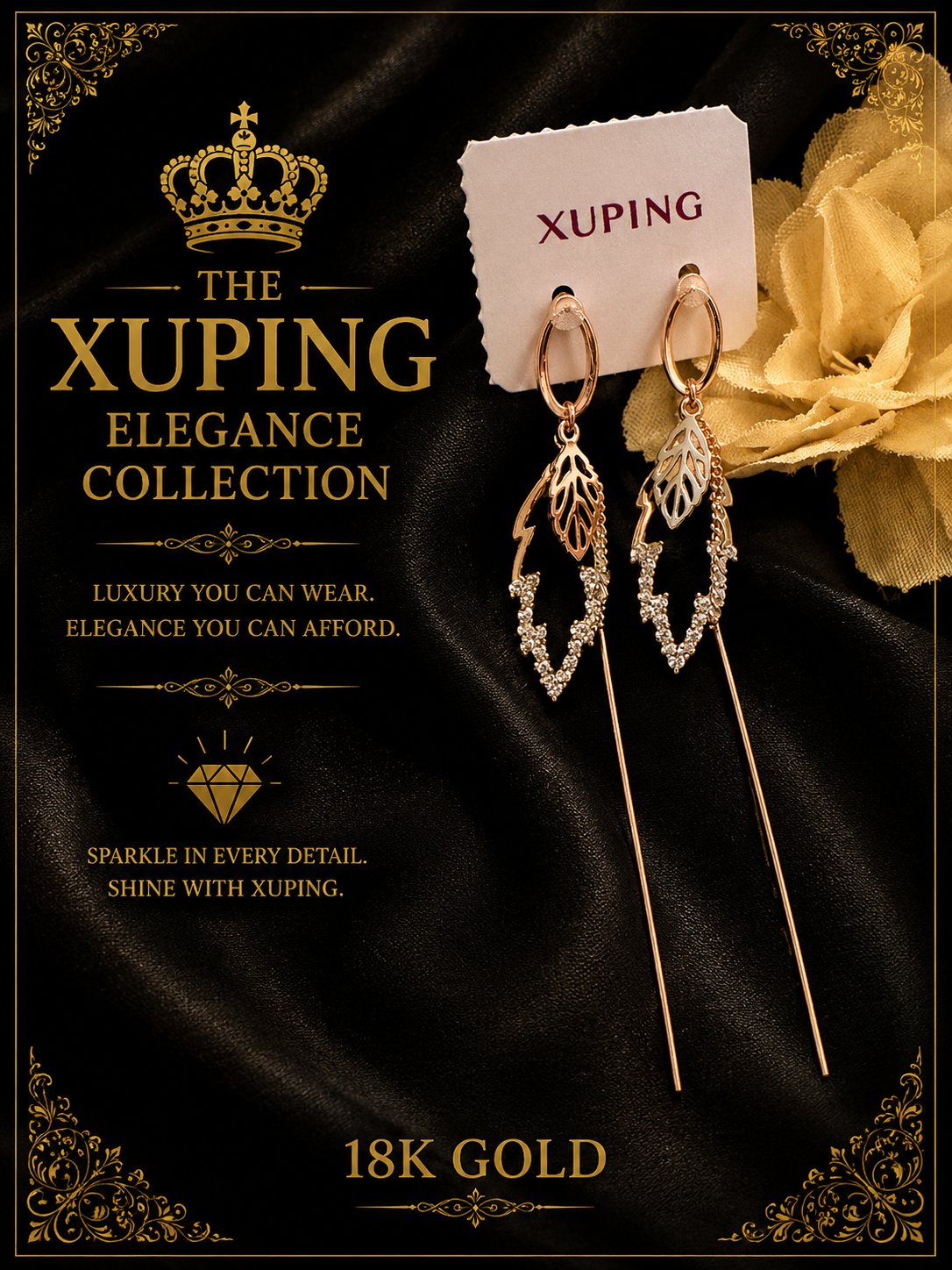 18K Gold-Plated Luxury Stud Earrings – E02
