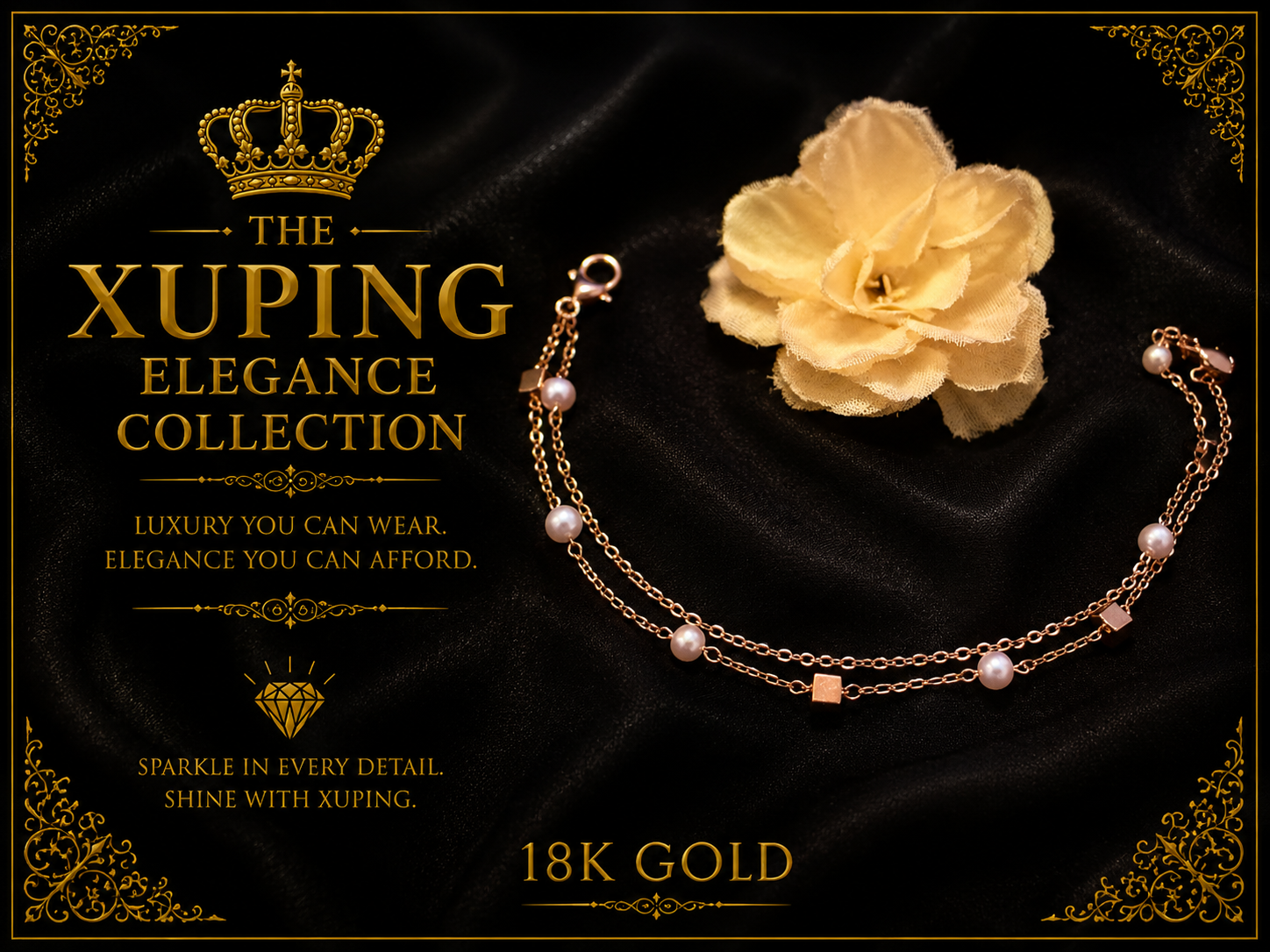 18K Gold-Plated Stainless Steel Anklets C03