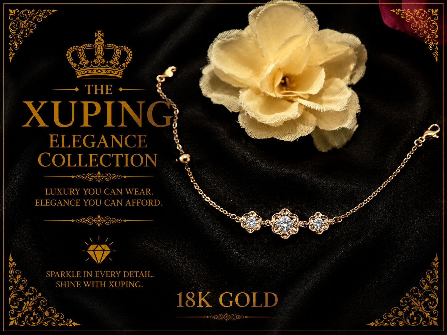 18K Gold-Plated Stainless Steel Anklets C02