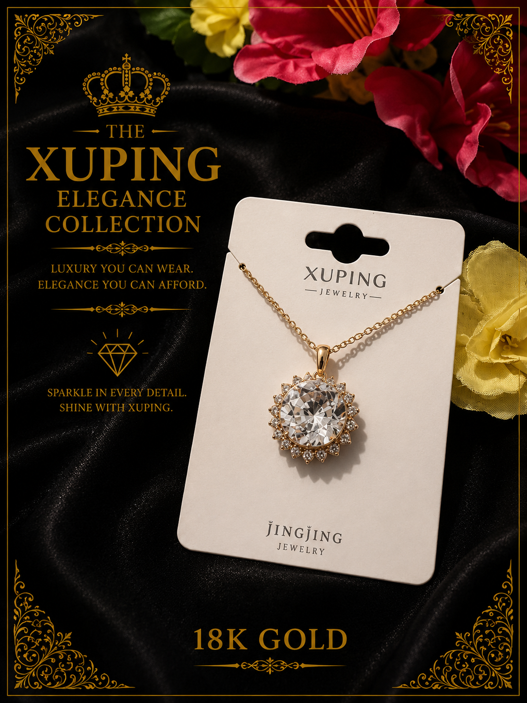 18K Gold-Plated Luxury Jingjing Necklace – N07