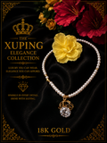 18K Gold-Plated Pearl Pendant Necklace – N03