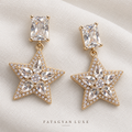 Astra Celestial Crystal Star Drop Earrings XP