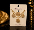 18K Gold-Plated Necklace and Earrings Set S04