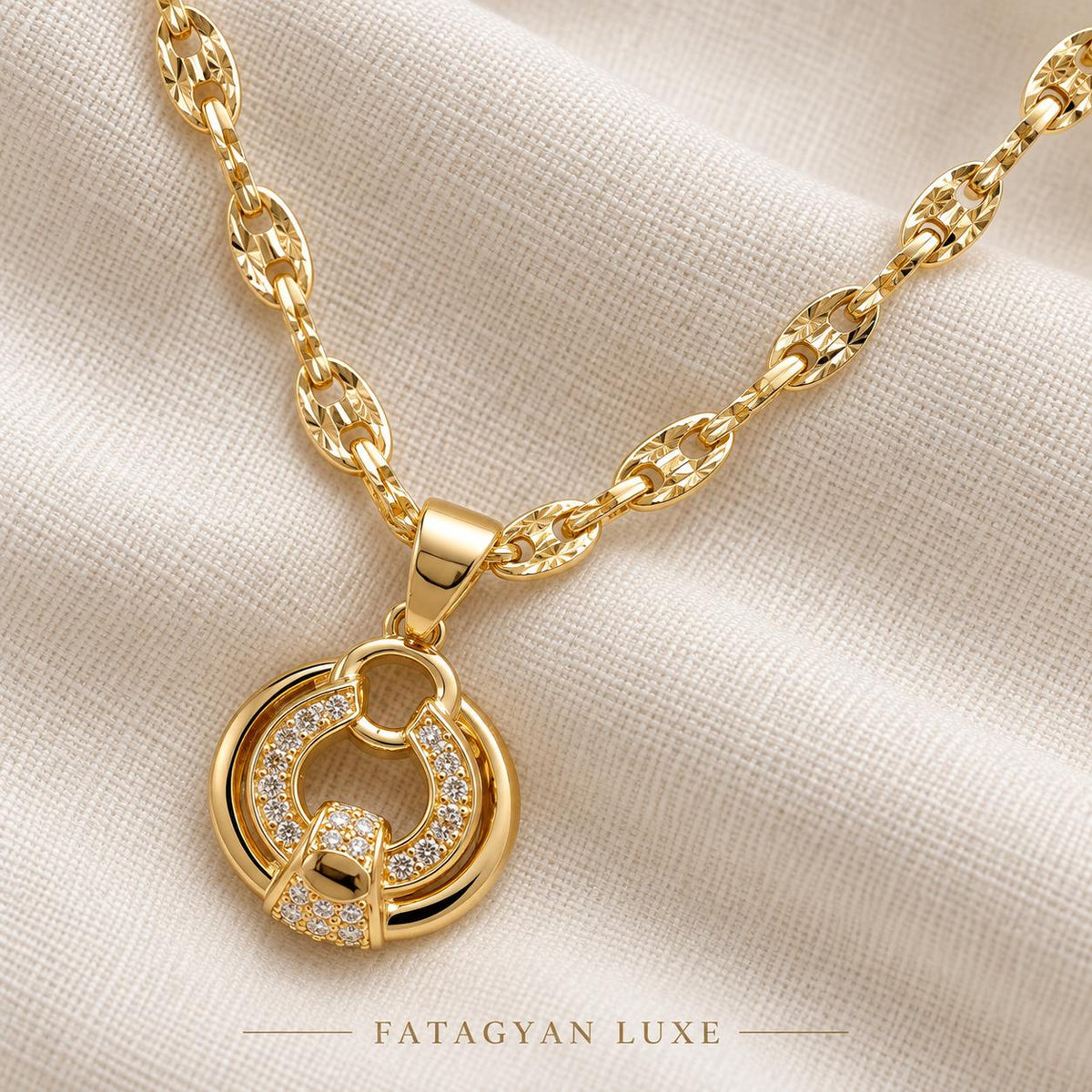 18K Gold-Plated Necklace and Earrings Set S05
