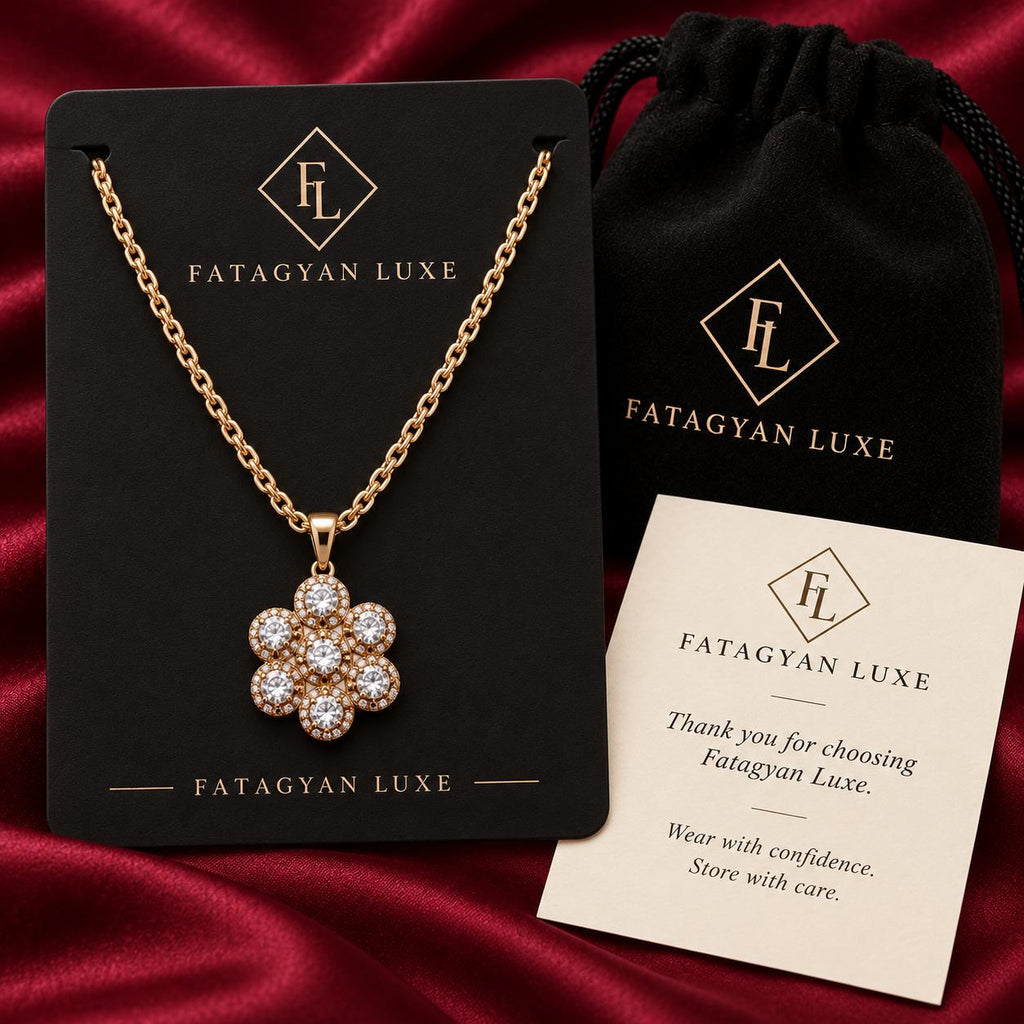 Crystal Paw Pendant Necklace – 18K Gold Plated XP001