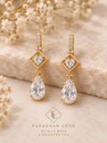 Coeur de Versailles Crystal Drop Earrings detail