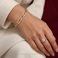 Amora Heartline Crystal Bracelet and Ring Set worn