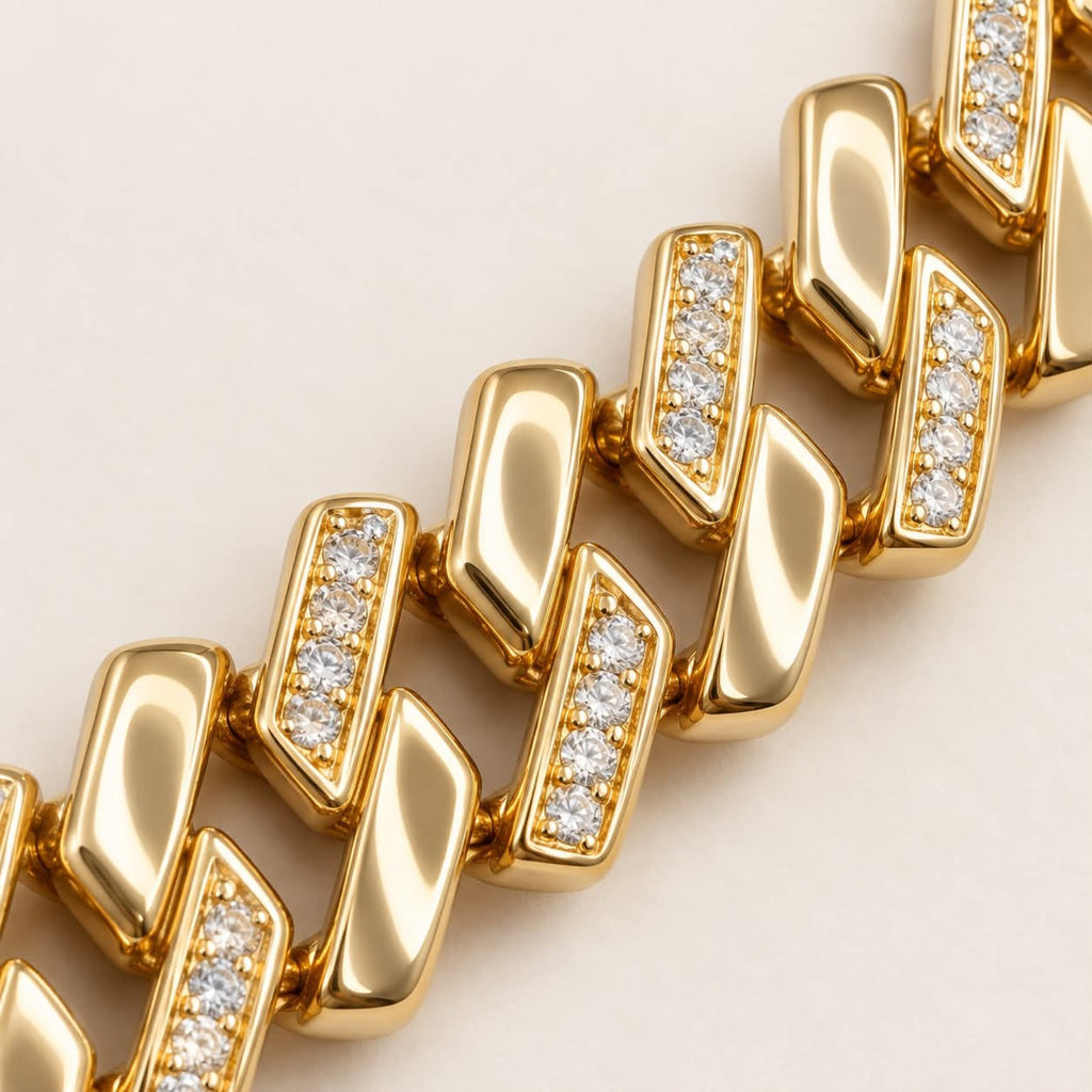 Monaco Crystal Chevron Bracelet close-up