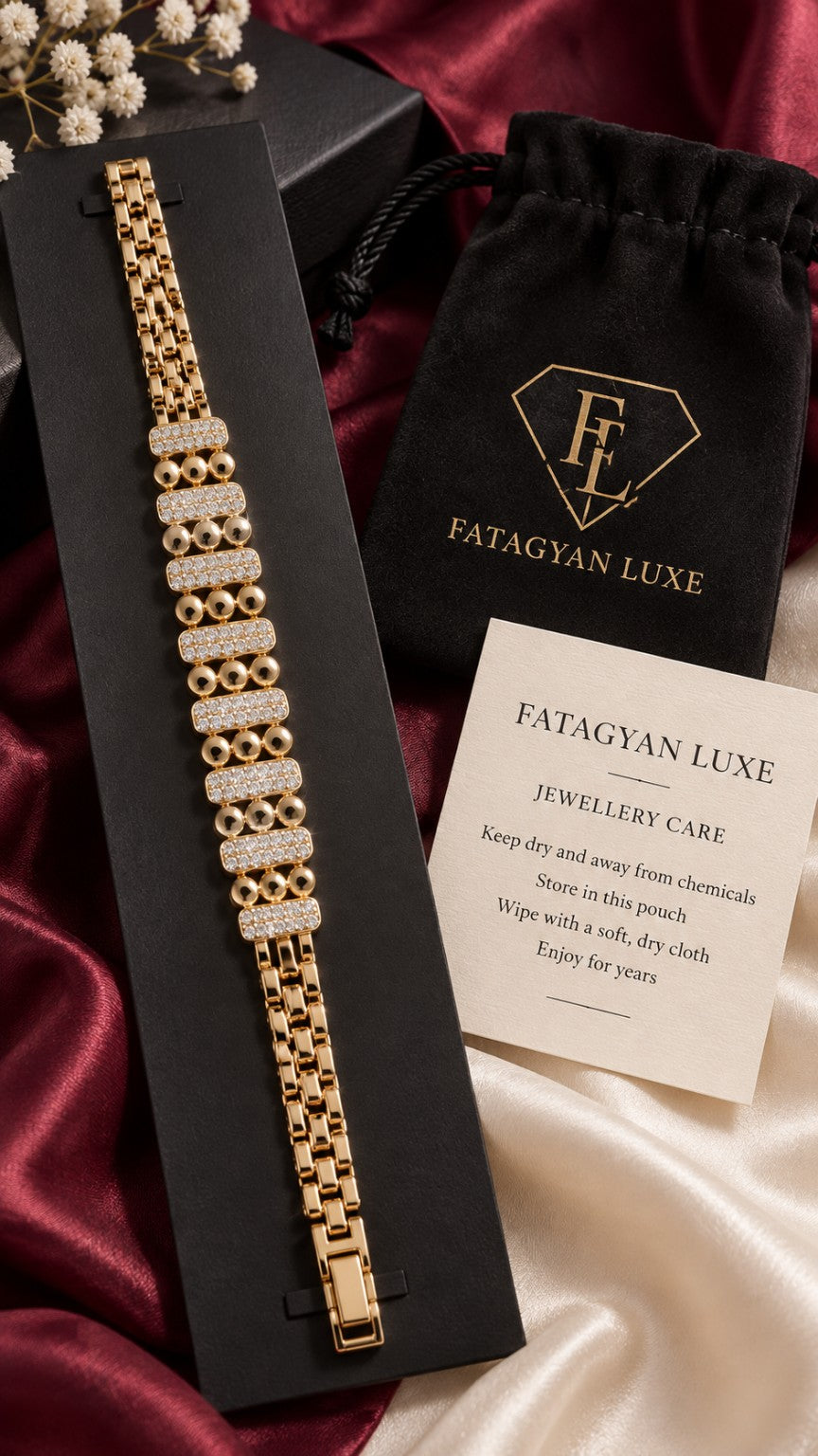 Marielle Crystal Bead Bracelet with Fatagyan Luxe packaging