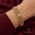 Clarisse Crystal Cluster Bracelet worn on wrist