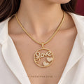 Amour Signature Love Necklace worn