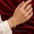 Lumière Duo Crystal Bracelet & Ring Set worn