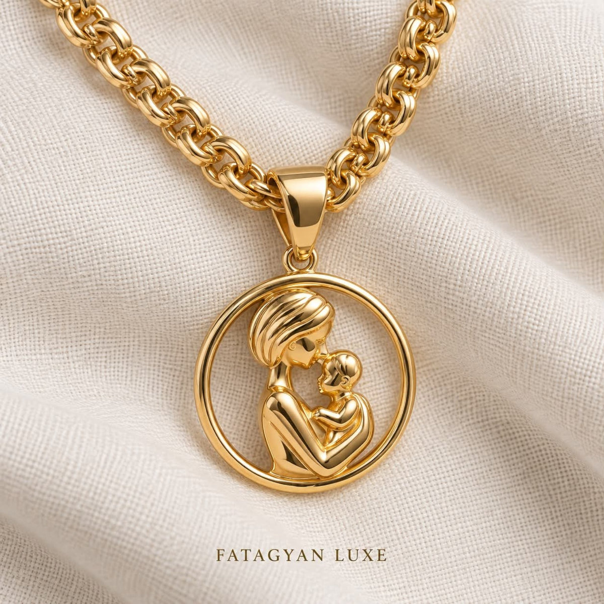Maternité Signature Pendant Necklace detail