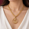Maternité Signature Pendant Necklace worn