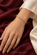 Noémie Orb Crystal Bracelet worn on wrist