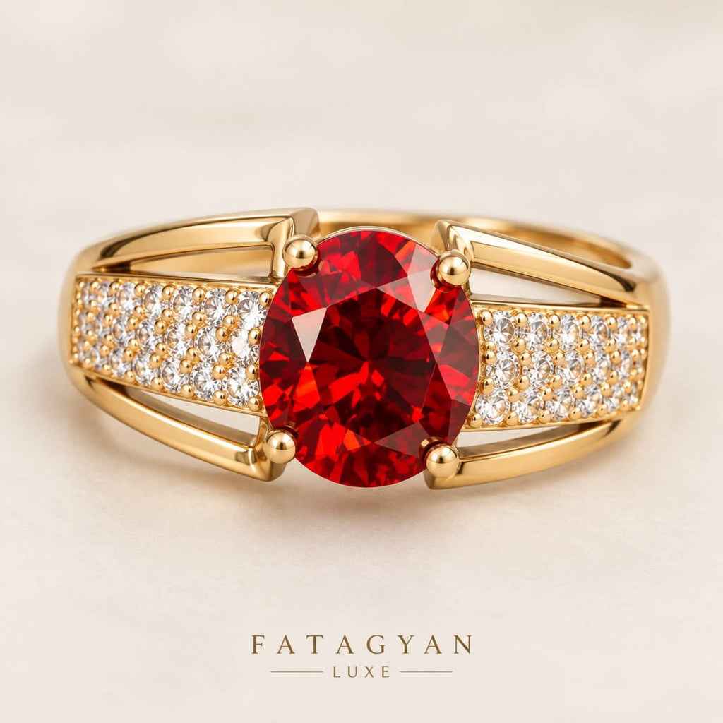 Rouge Éclat Crystal Ring detail
