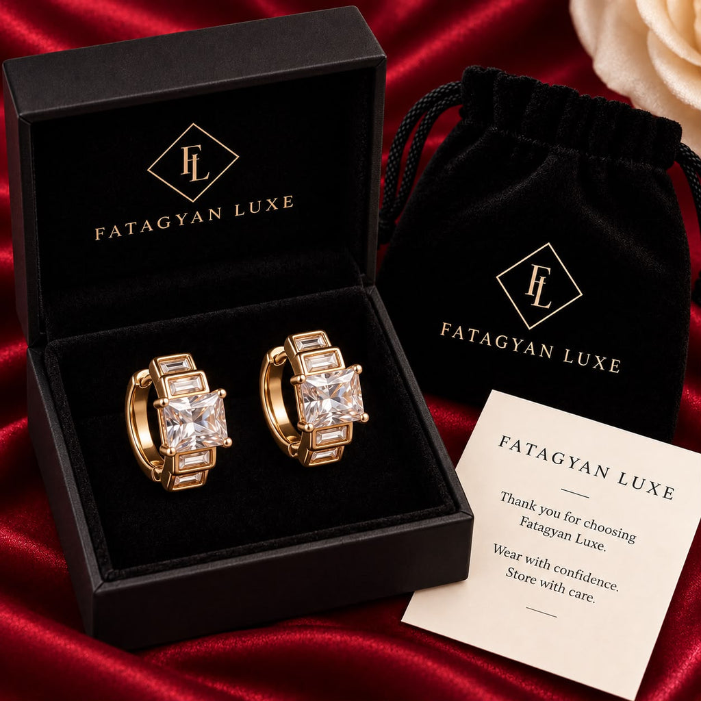 Lumière Princess Crystal Hoops