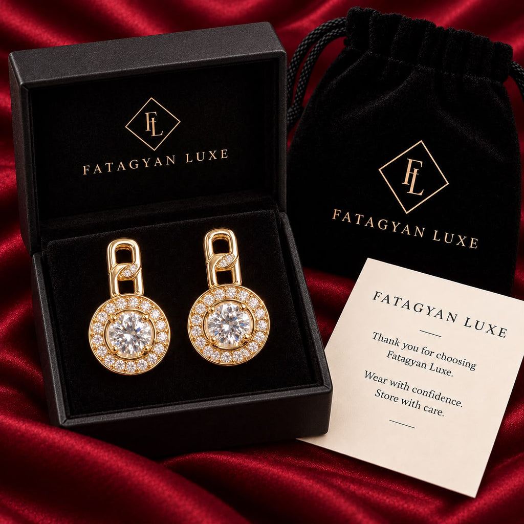 Celeste Crystal Drop Earrings