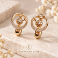 Celestial Orbit White Crystal Earrings