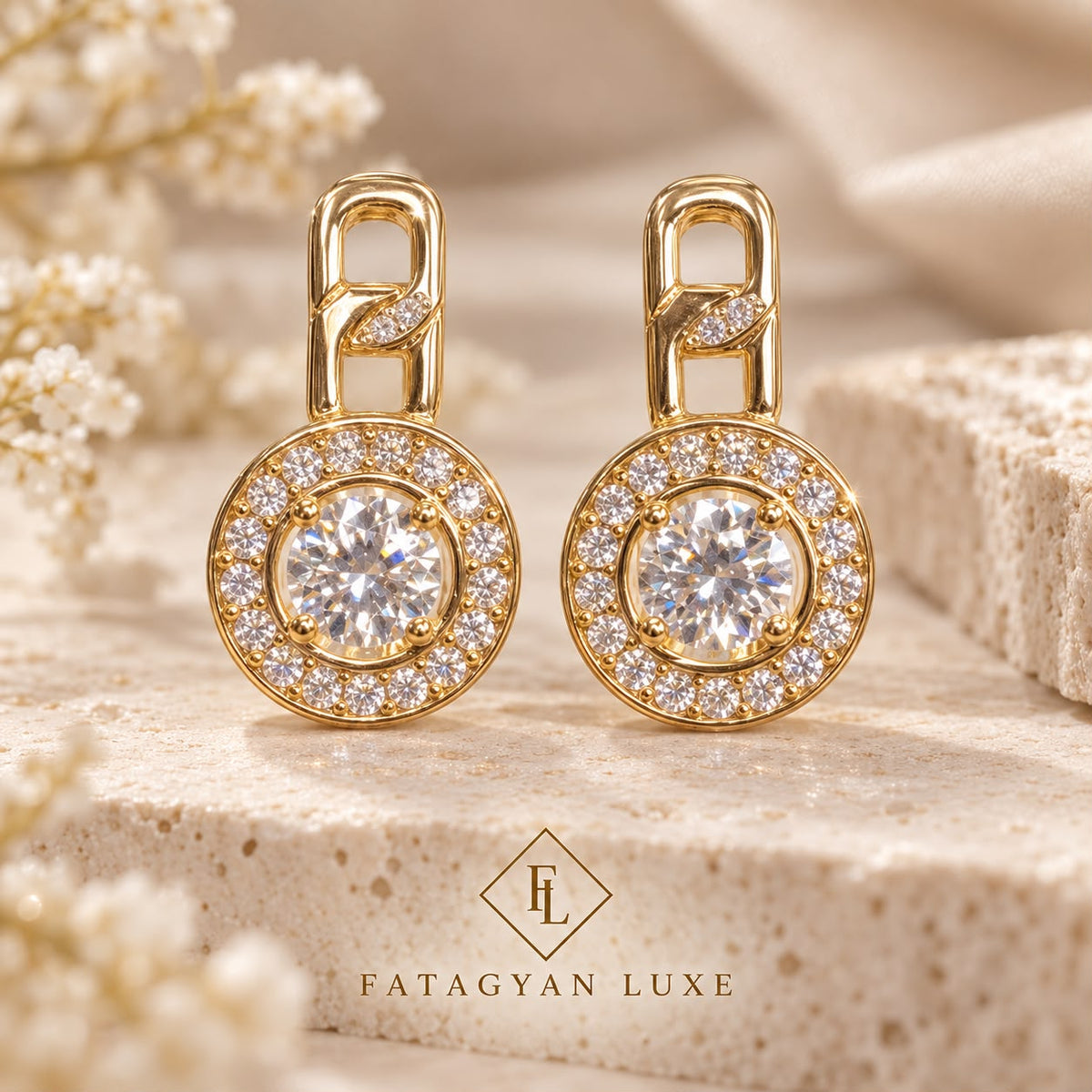 Celeste Crystal Drop Earrings