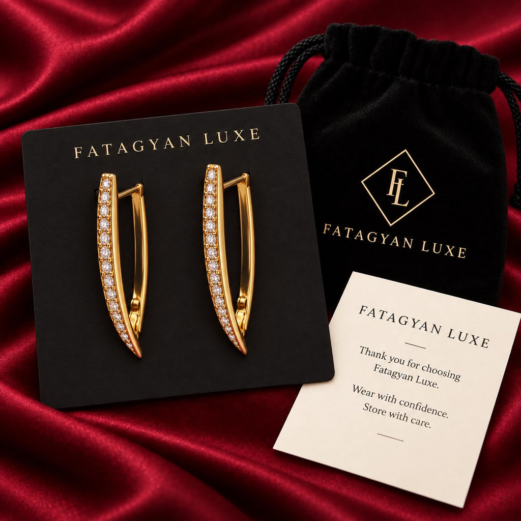 Élan Lumière Crystal Hoops