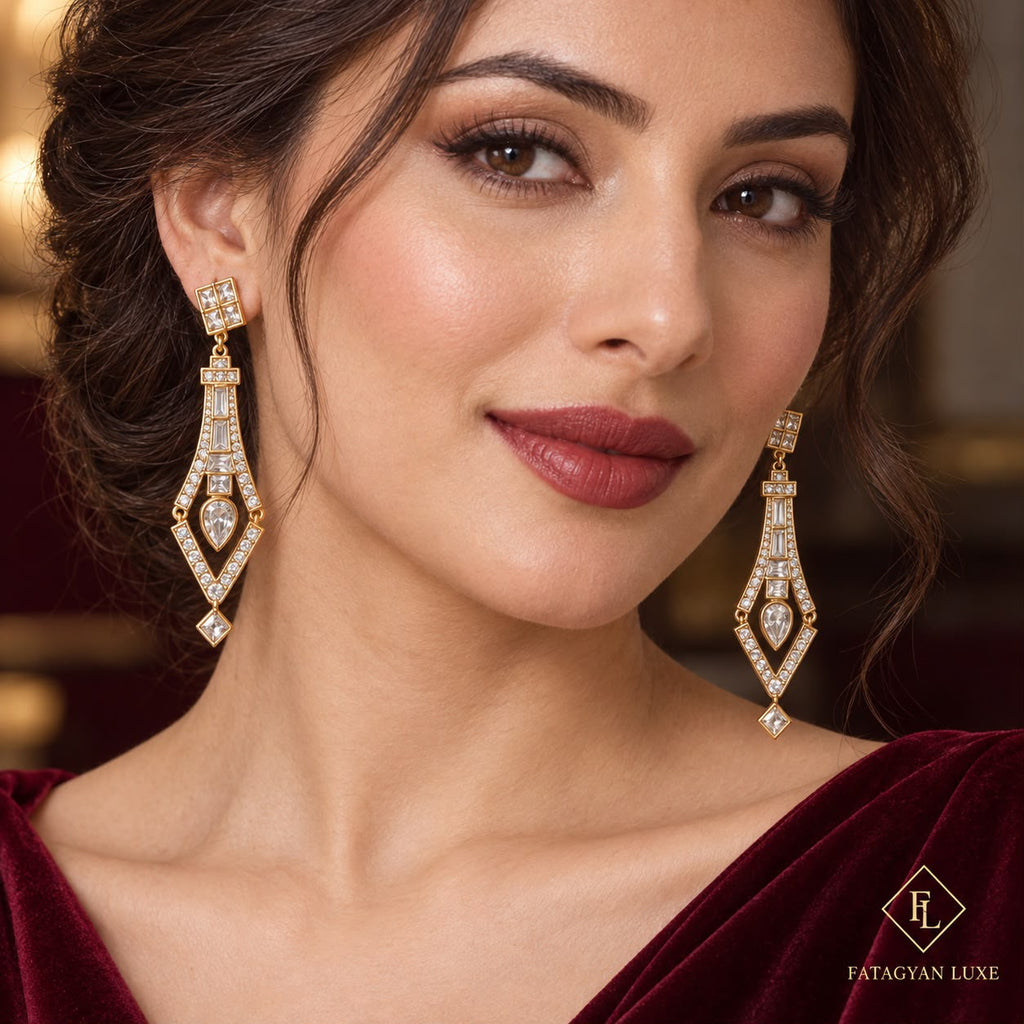Versailles Cascade Crystal Earrings