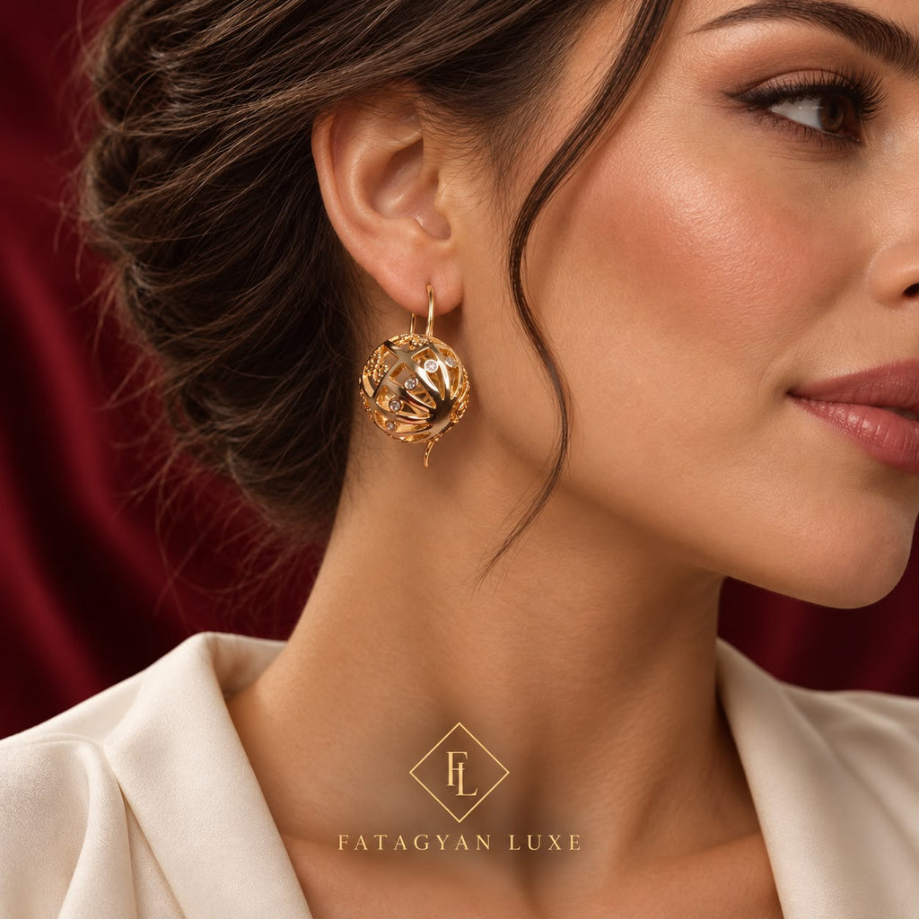 Éclat Orb Crystal Earrings