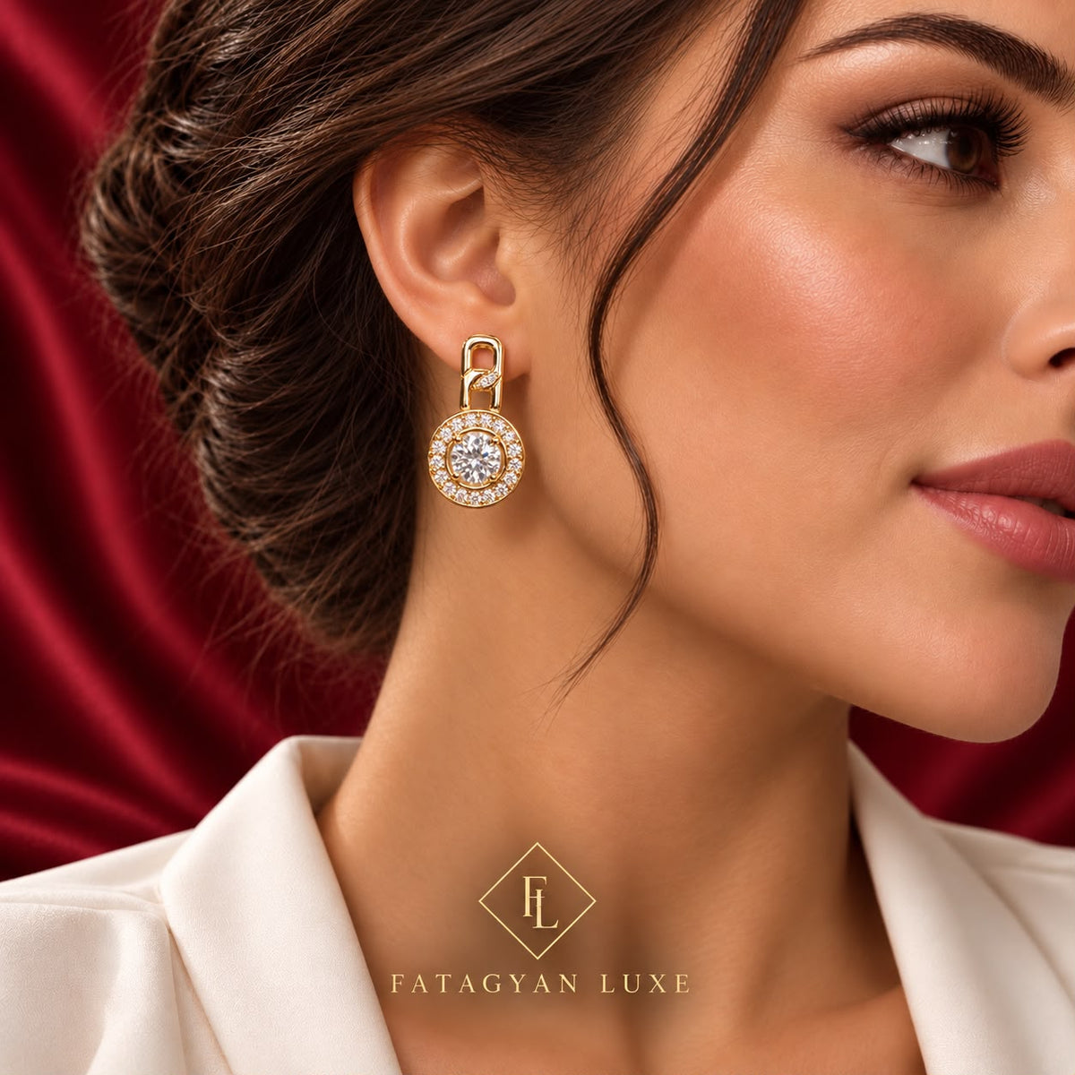 Celeste Crystal Drop Earrings