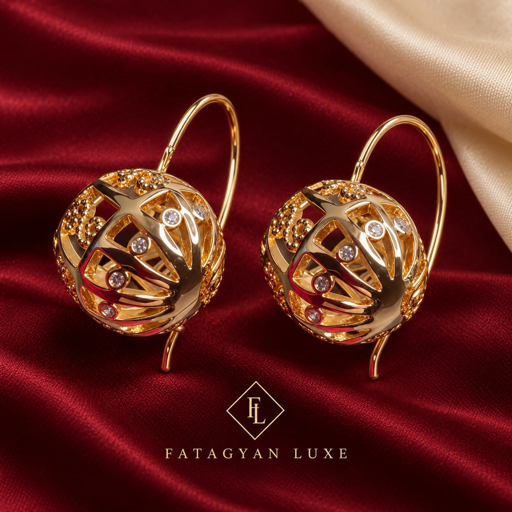 Éclat Orb Crystal Earrings