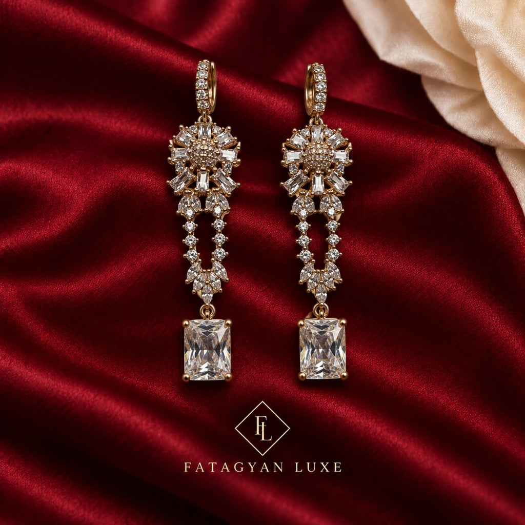Versailles Radiance Crystal Drop Earrings