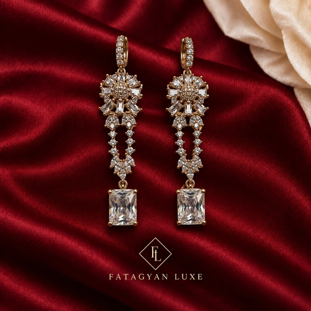Versailles Radiance Crystal Drop Earrings